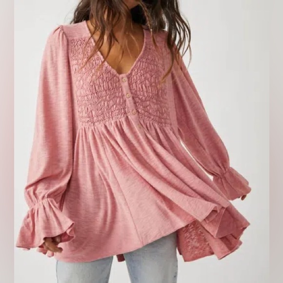 Free People Dresses & Skirts - Revolve Free People Don’t Call Me Baby Rosie Oversized ButtonUp Longsleeve Dress